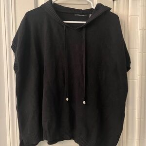 New with tag Tahari soft sleeveless hoodie sweater